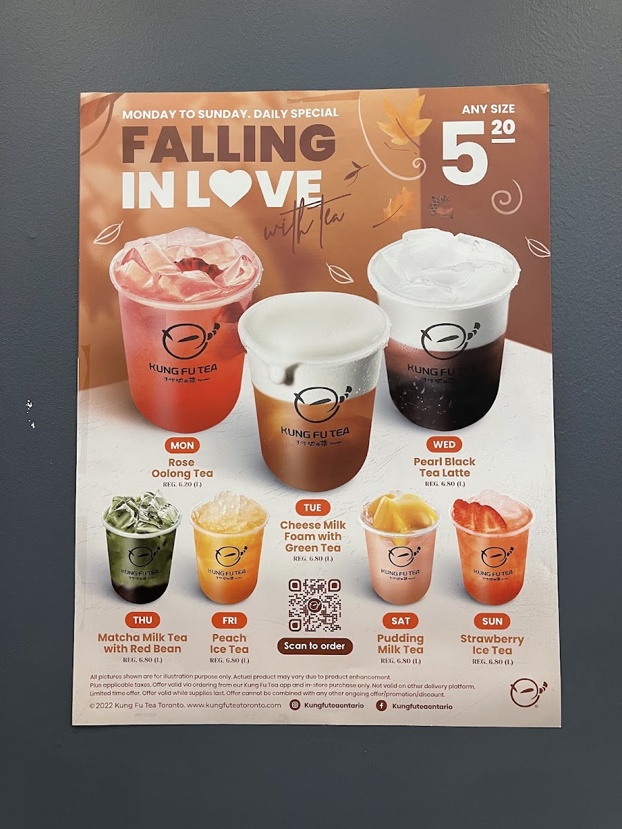 Menu Kung Fu Tea On Peel (Brampton)-9