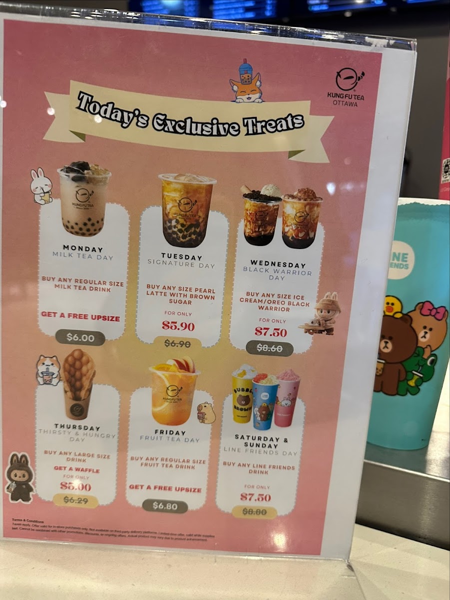 Menu Kung Fu Tea Ottawa-3