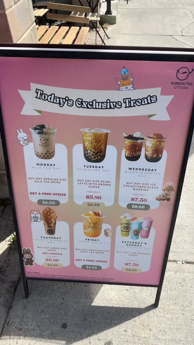 Menu Kung Fu Tea Ottawa-4