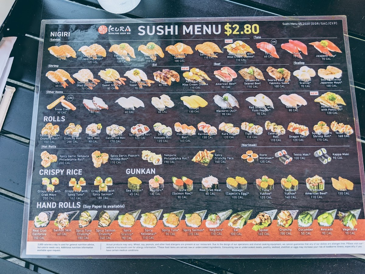 Menu Kura Revolving Sushi Bar-8