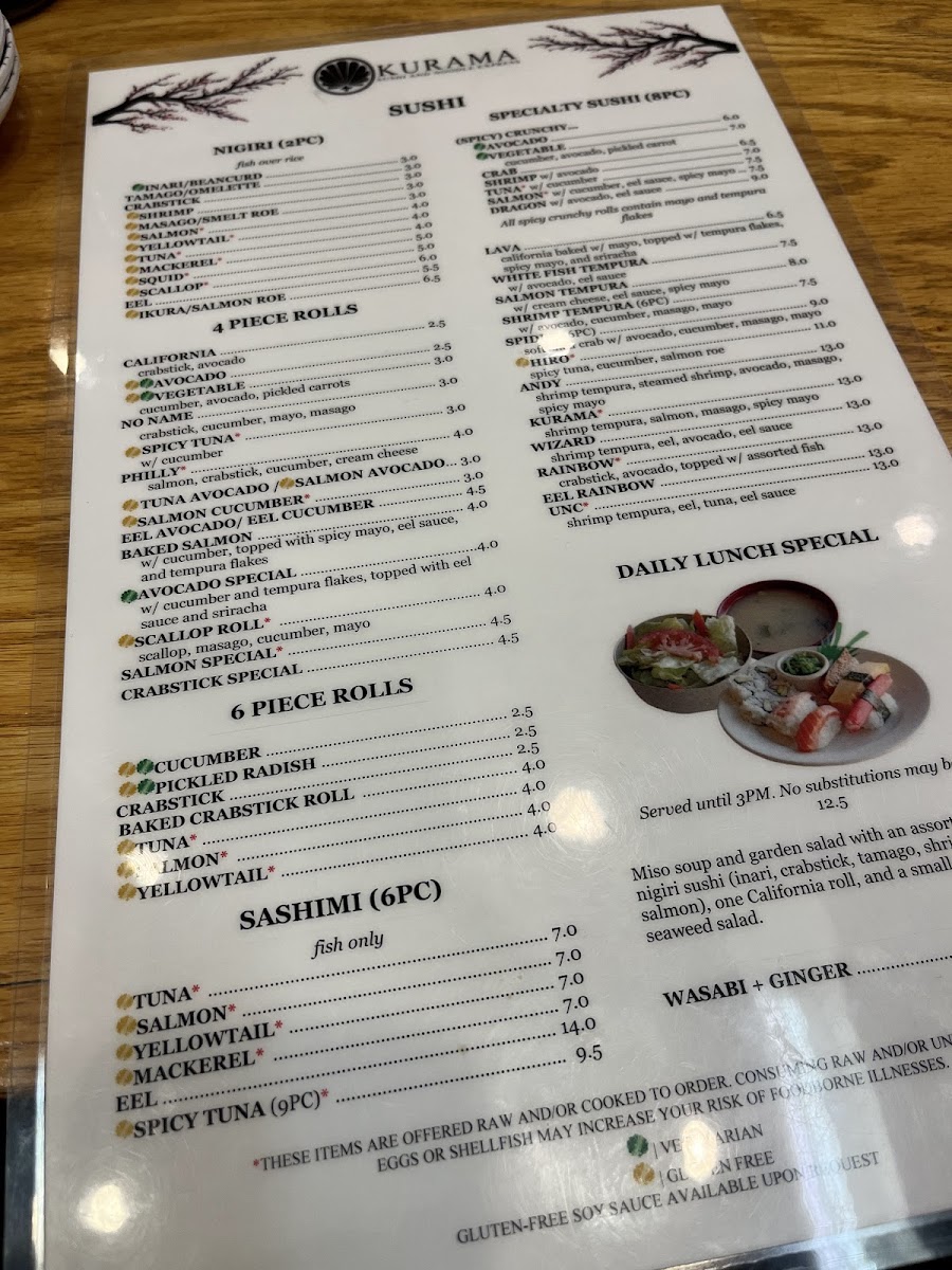 Menu Kurama Sushi & Noodle Express-1