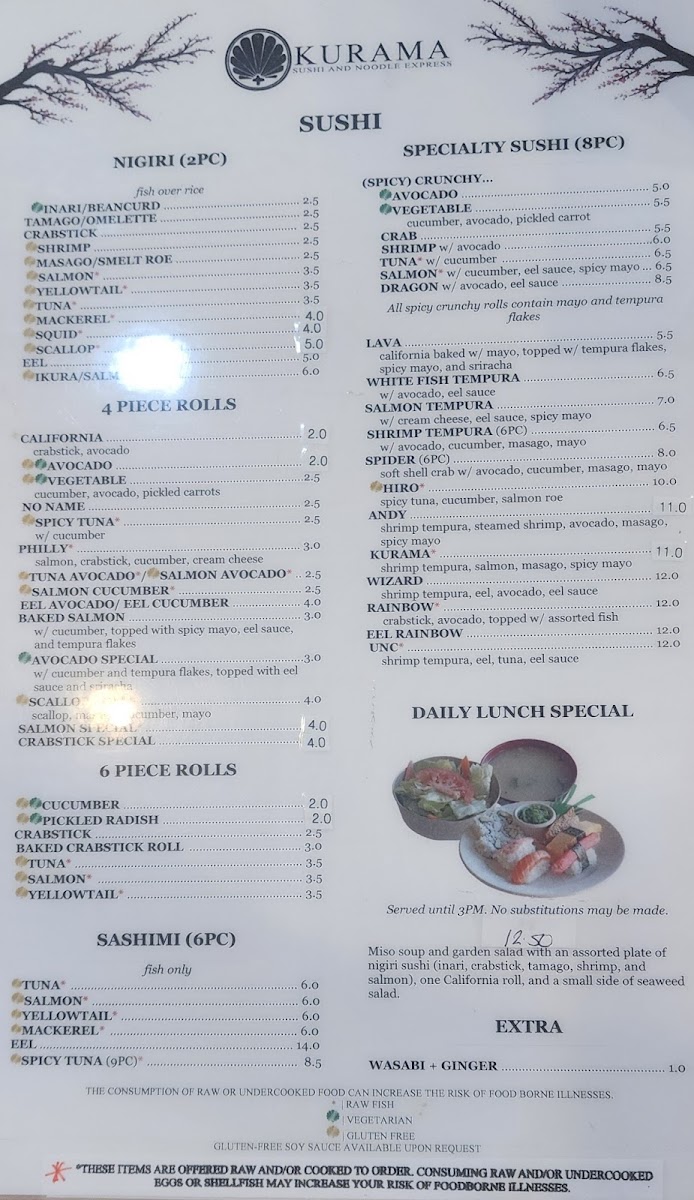 Menu Kurama Sushi & Noodle Express-2