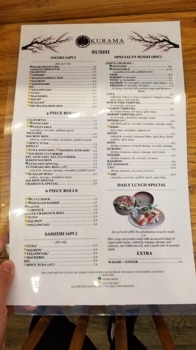 Menu Kurama Sushi & Noodle Express-9
