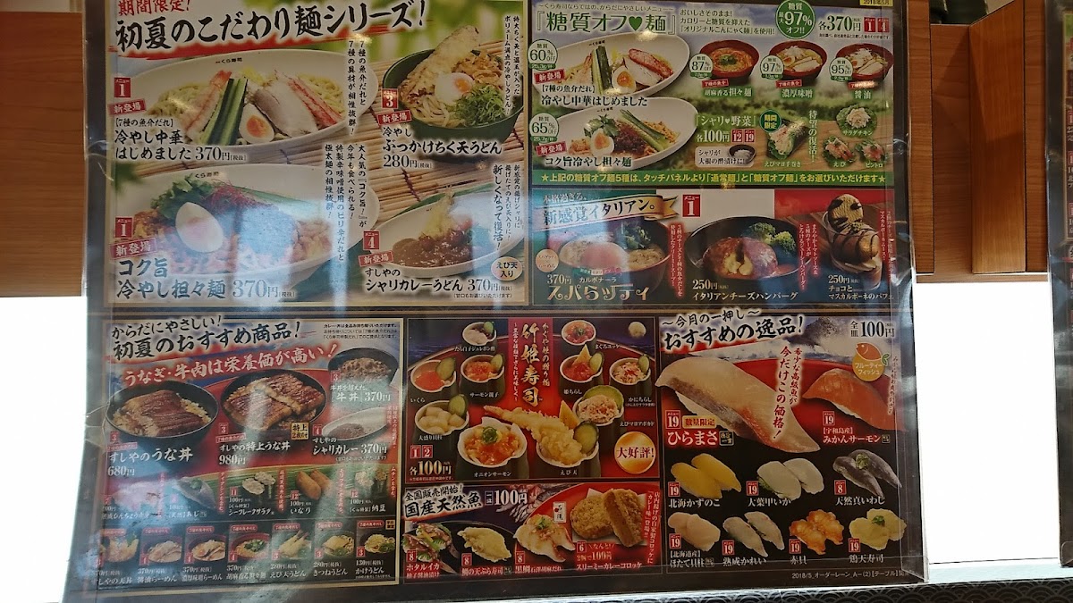 Menu Kurazushi Ibaraki Koga-7