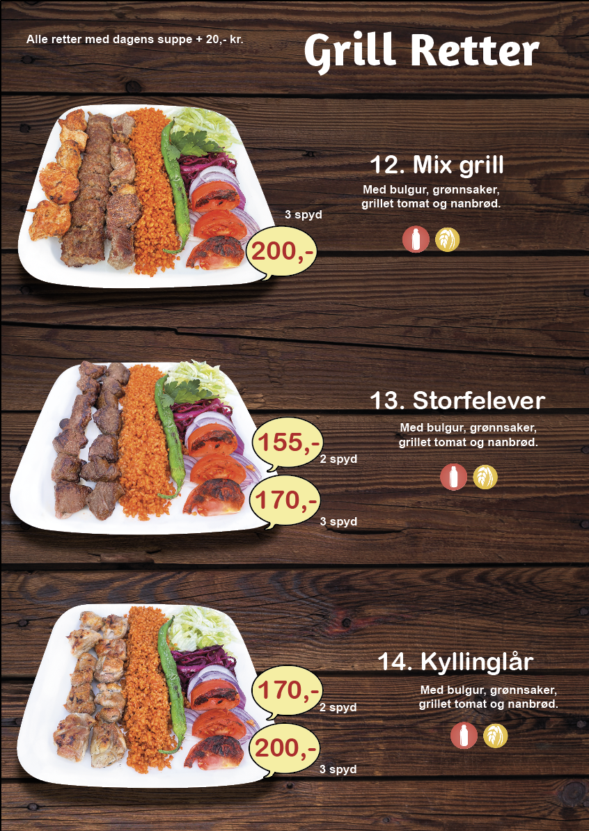 Menu Kurdernes Grillhus Drammen As-1