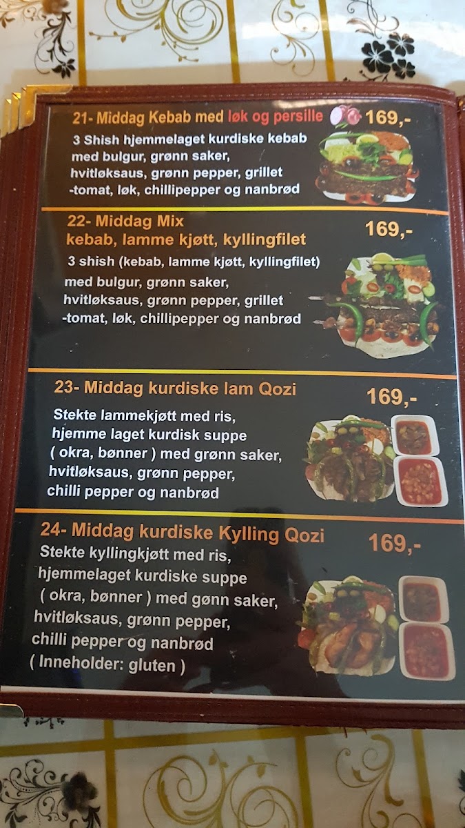 Menu Kurdernes Grillhus Drammen As-10
