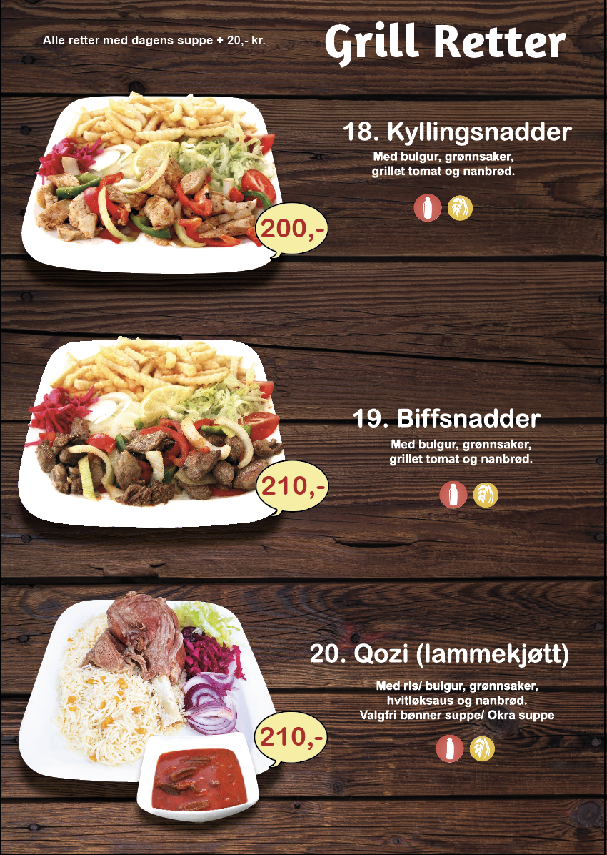 Menu Kurdernes Grillhus Drammen As-4