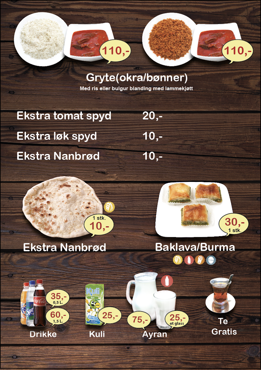 Menu Kurdernes Grillhus Drammen As-5