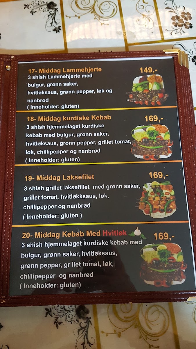 Menu Kurdernes Grillhus Drammen As-9