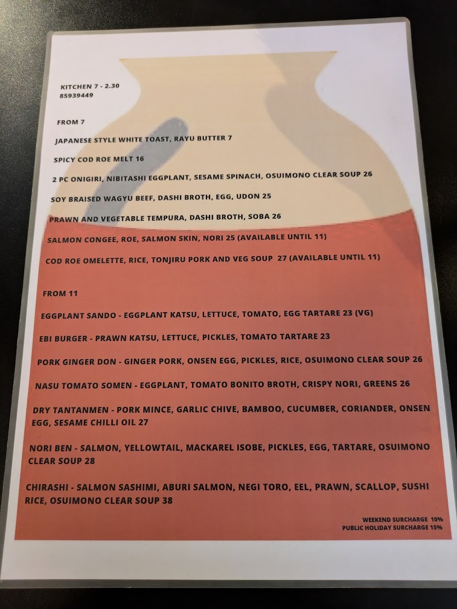 Menu Kurumac-7