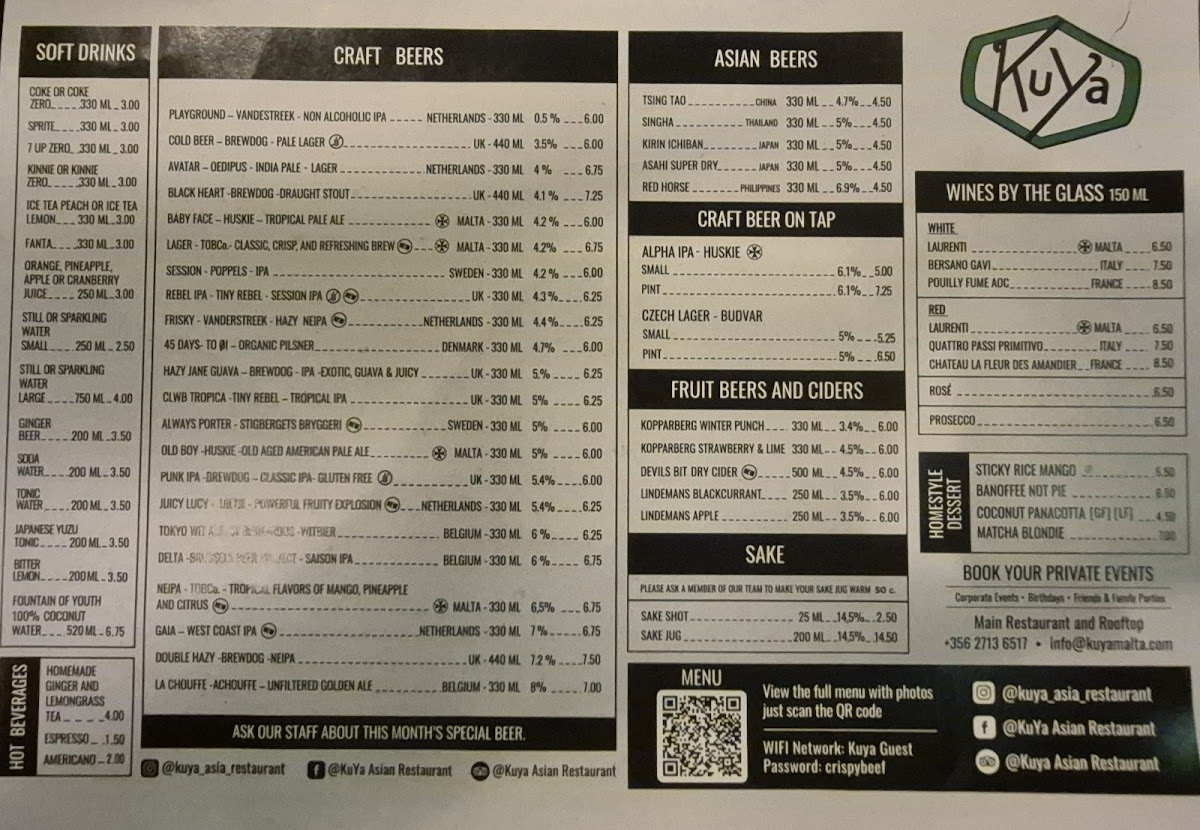 Menu Kuya Asian Restaurant-1