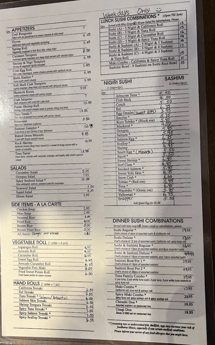 Menu Kylin Sushi & Hibachi-3
