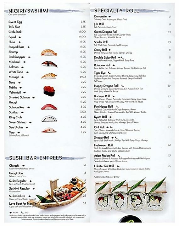 Menu Kyoto Japanese Steak House-2