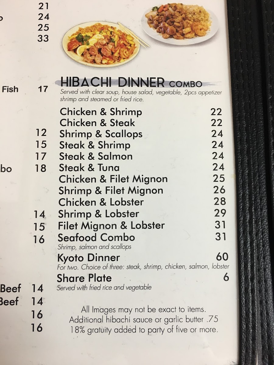 Menu Kyoto Japanese Steak House-5