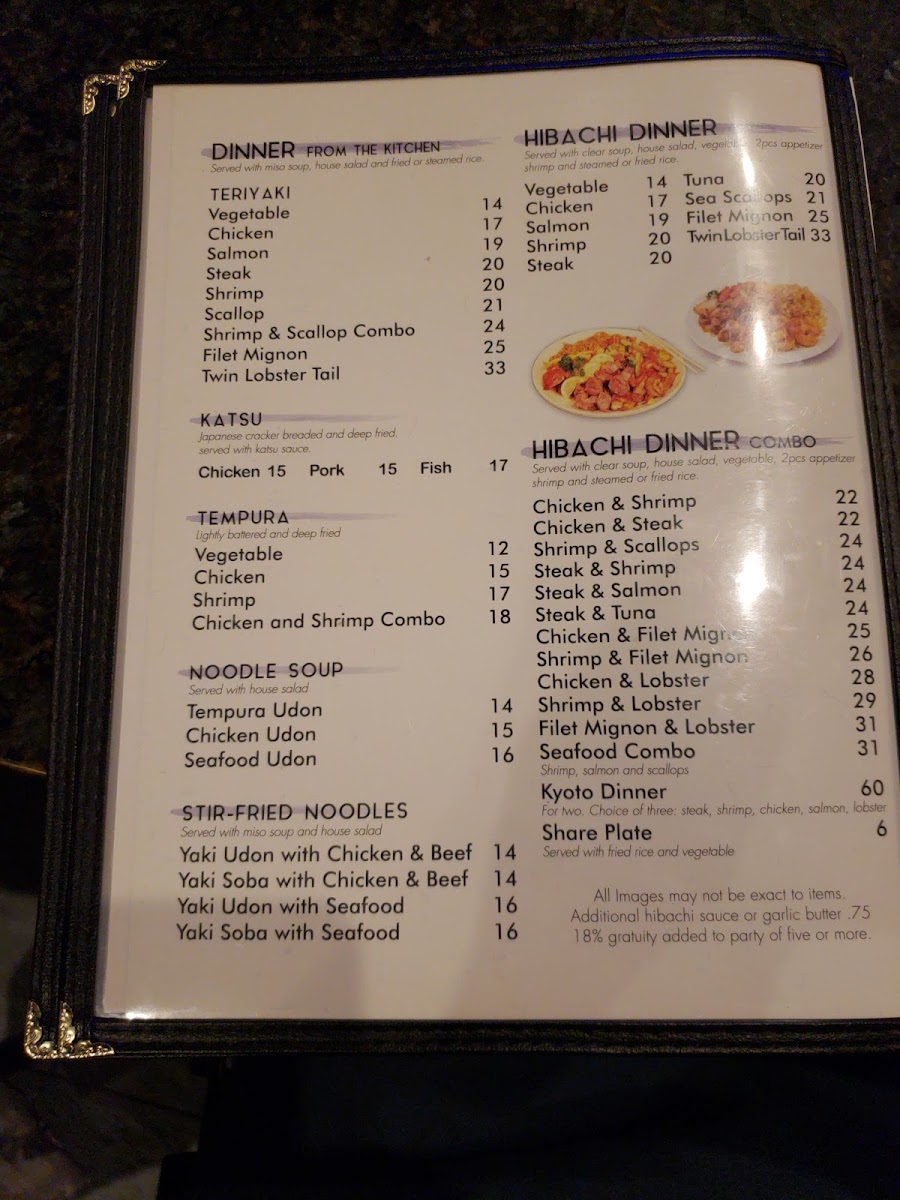 Menu Kyoto Japanese Steak House-7