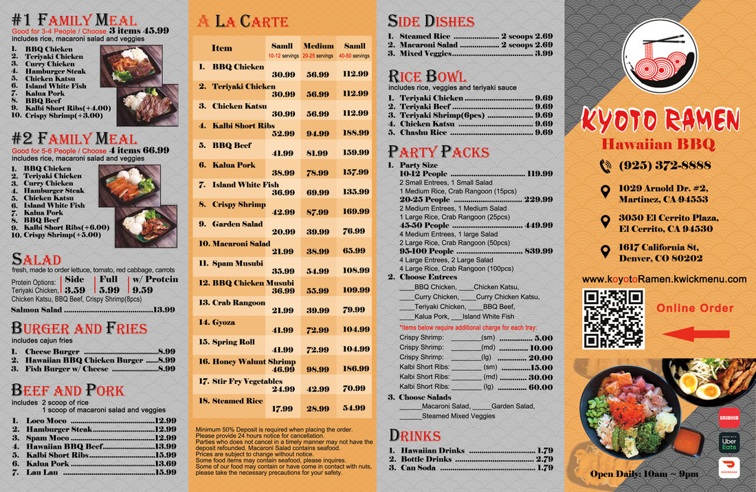 Menu Kyoto Ramen Hawaiian Bbq & Boba-3