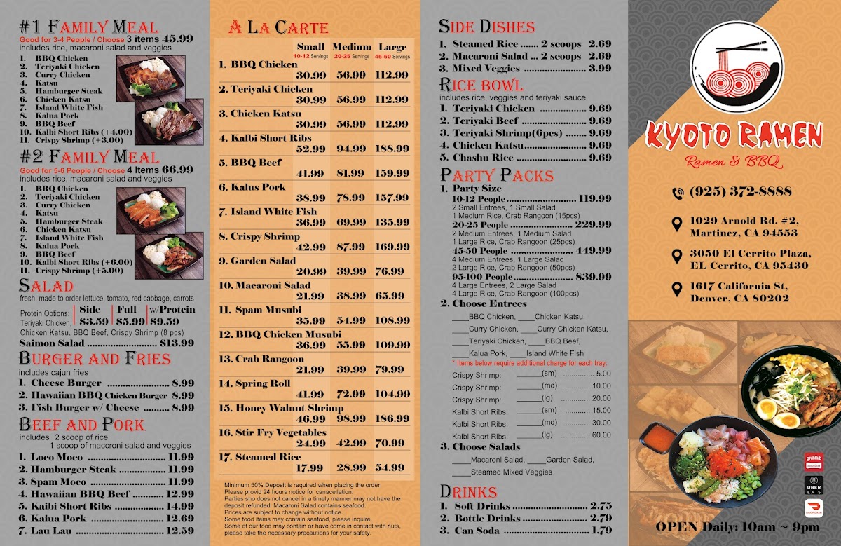 Menu Kyoto Ramen Hawaiian Bbq & Boba-7