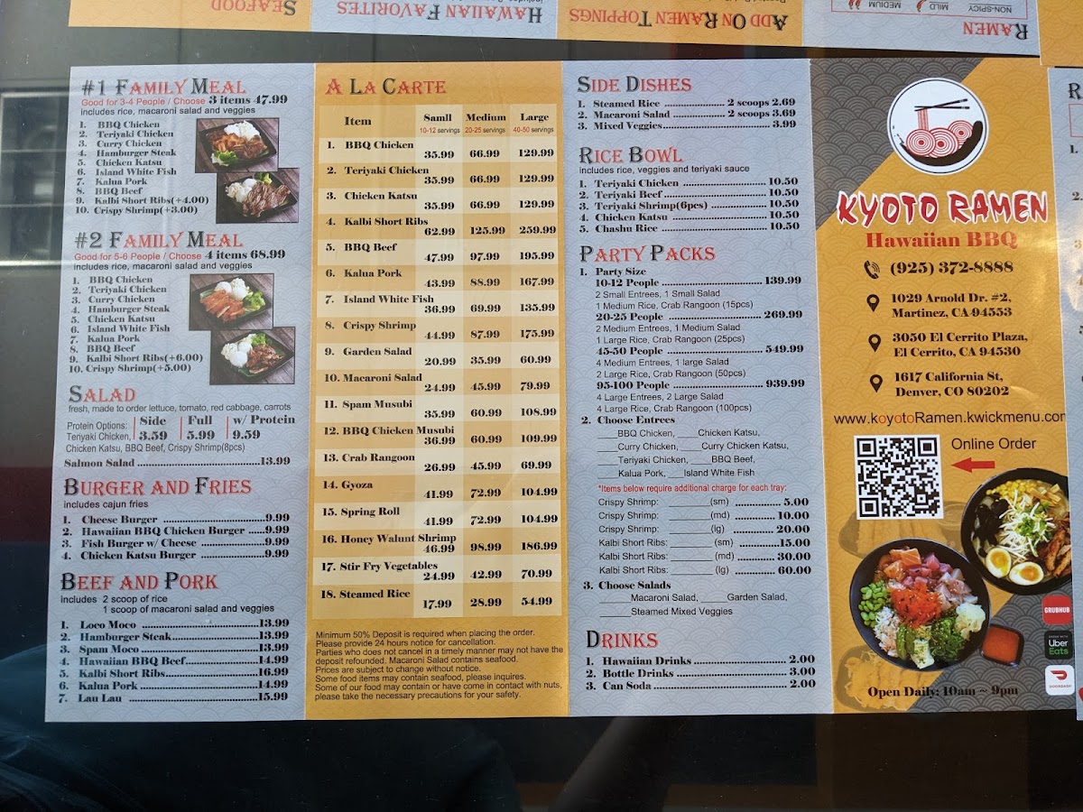 Menu Kyoto Ramen Hawaiian Bbq & Boba-8