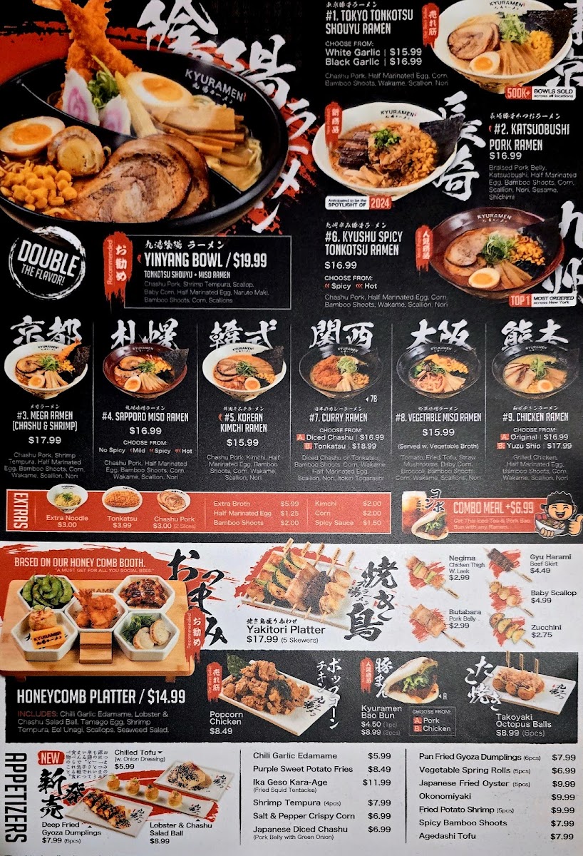 Menu Kyuramen - Eagan-7