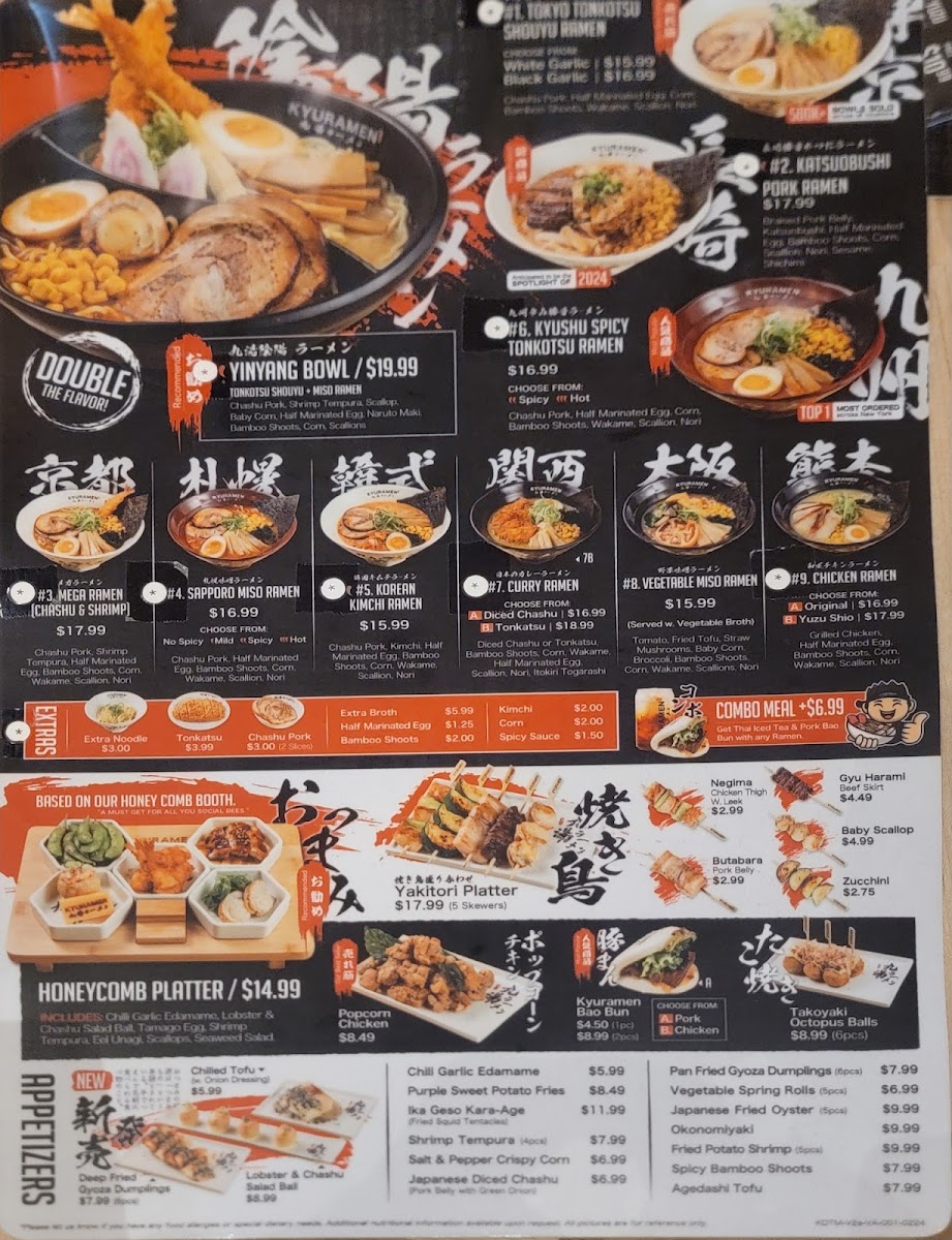 Menu Kyuramen- Falls Church-8