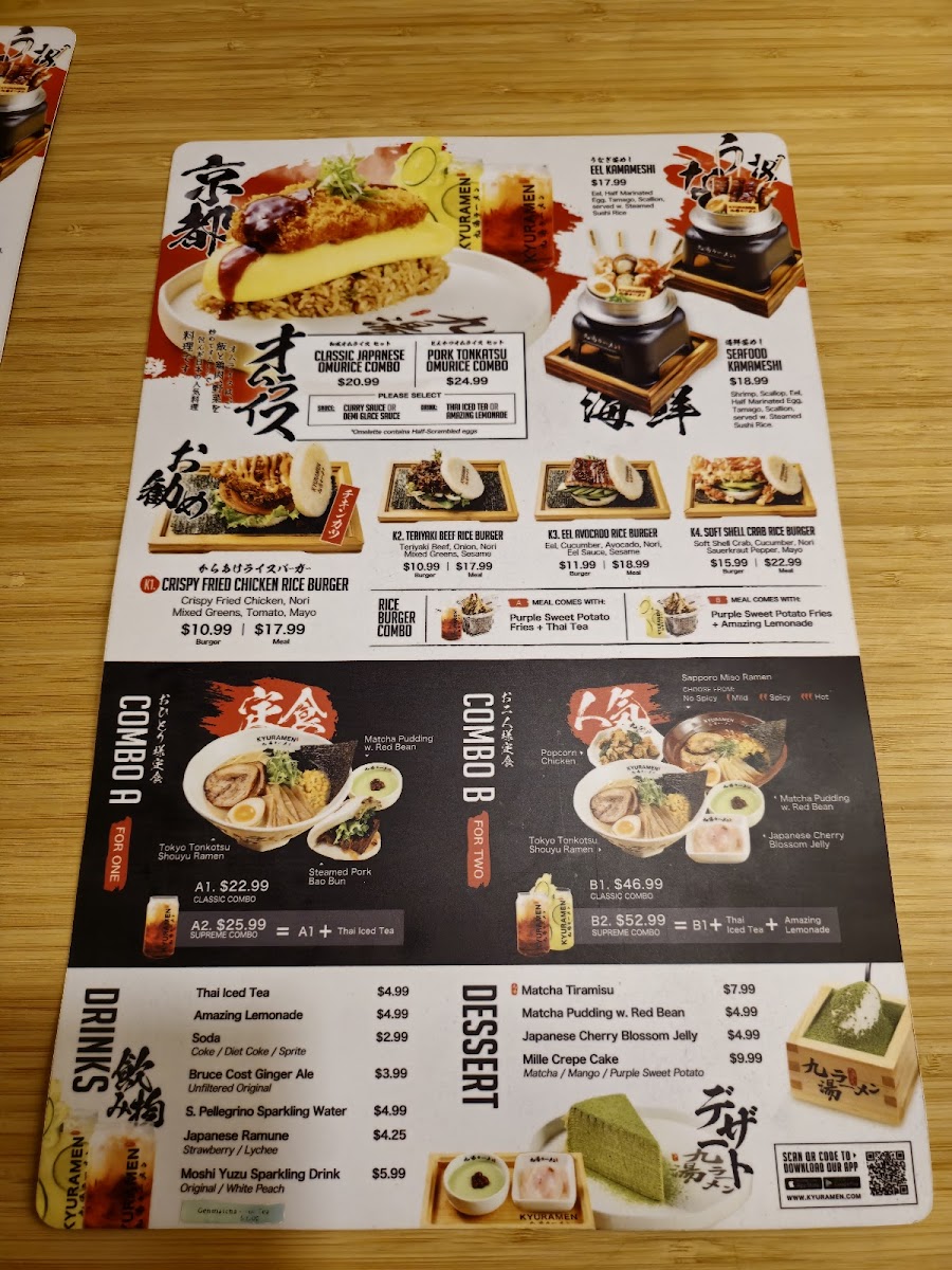 Menu Kyuramen Park Slope, Brooklyn-4