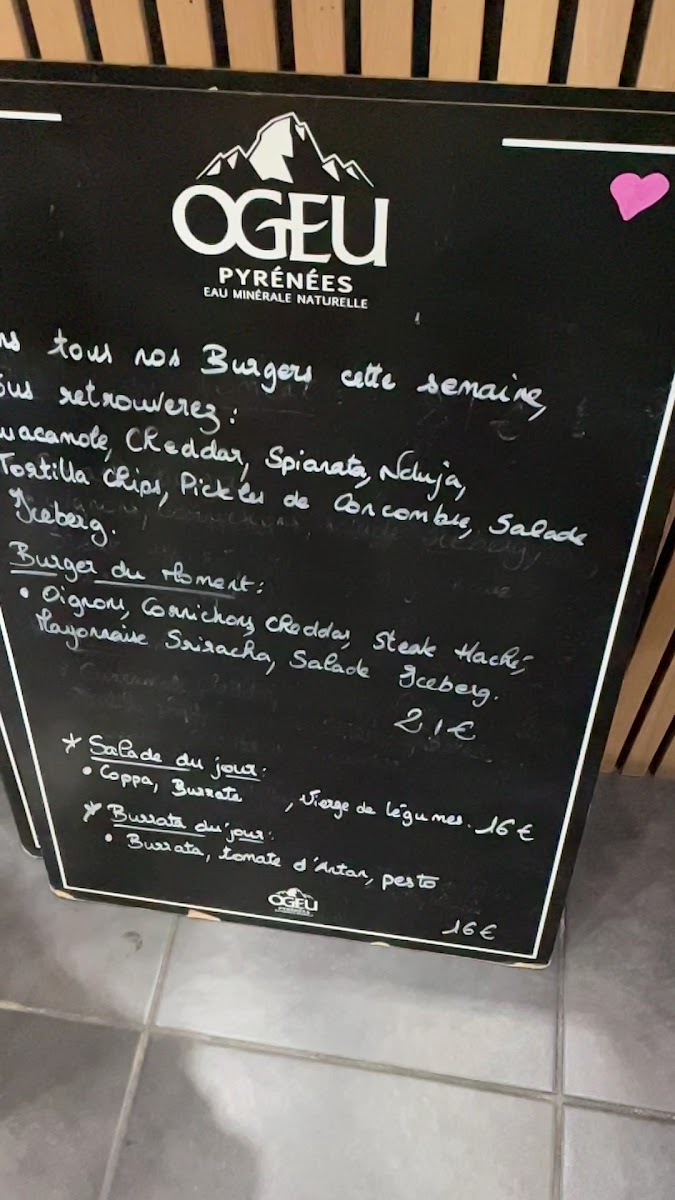 Menu L Atelier Du Burger-1