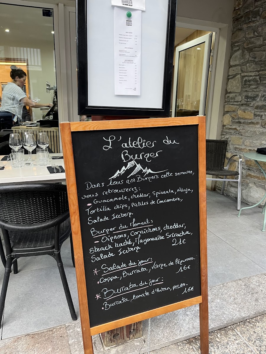 Menu L Atelier Du Burger-8