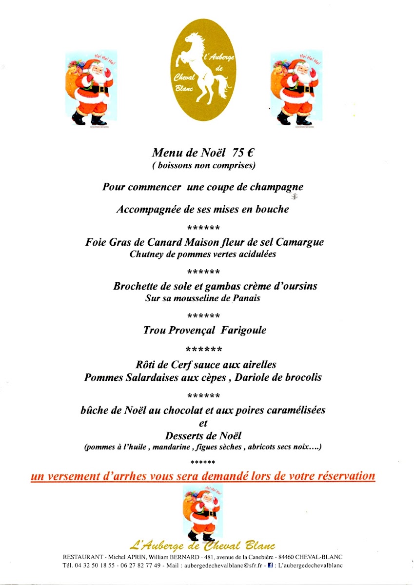 Menu L' Auberge De Cheval Blanc-5