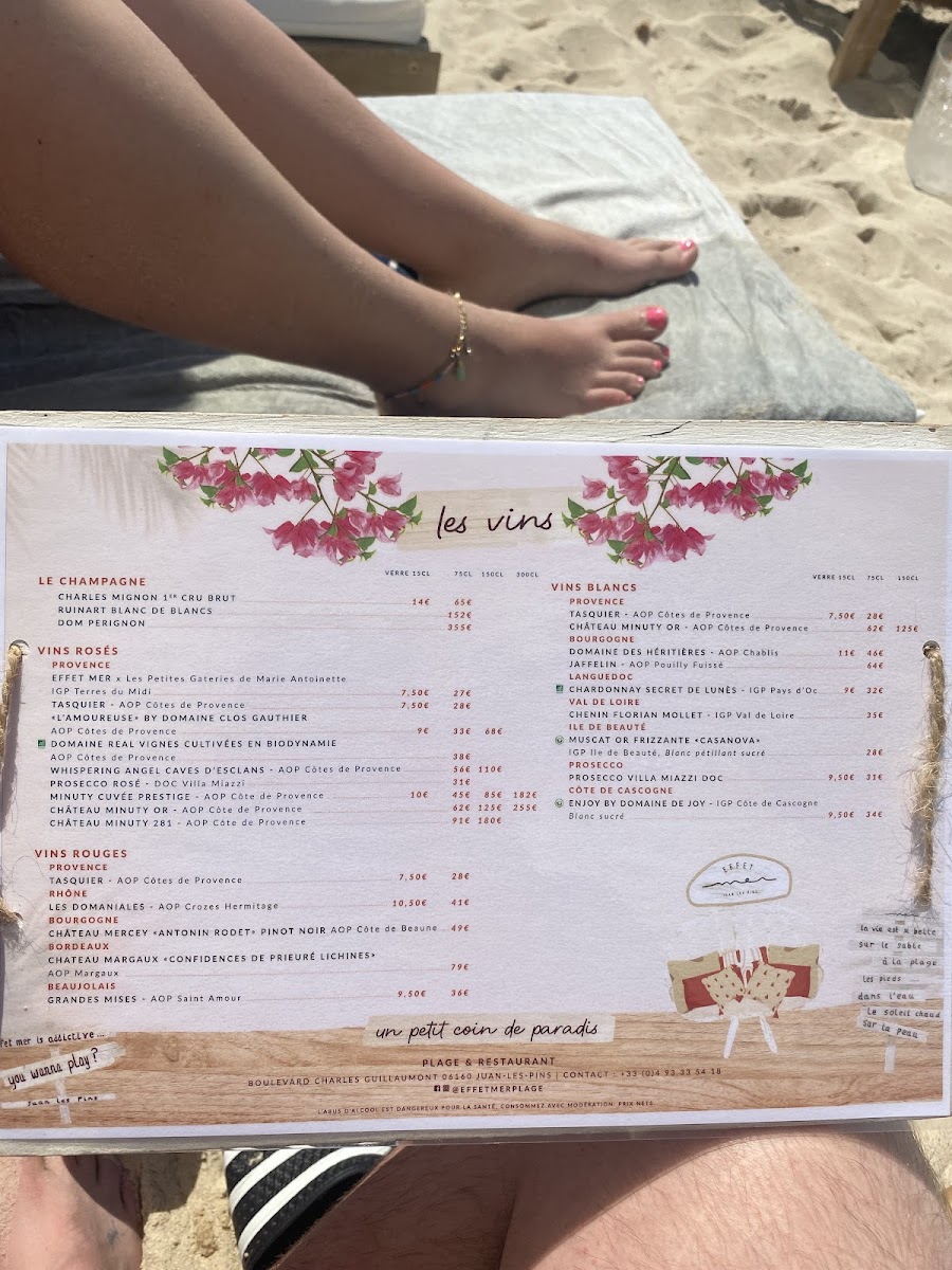 Menu L' Effet Mer Plage-4