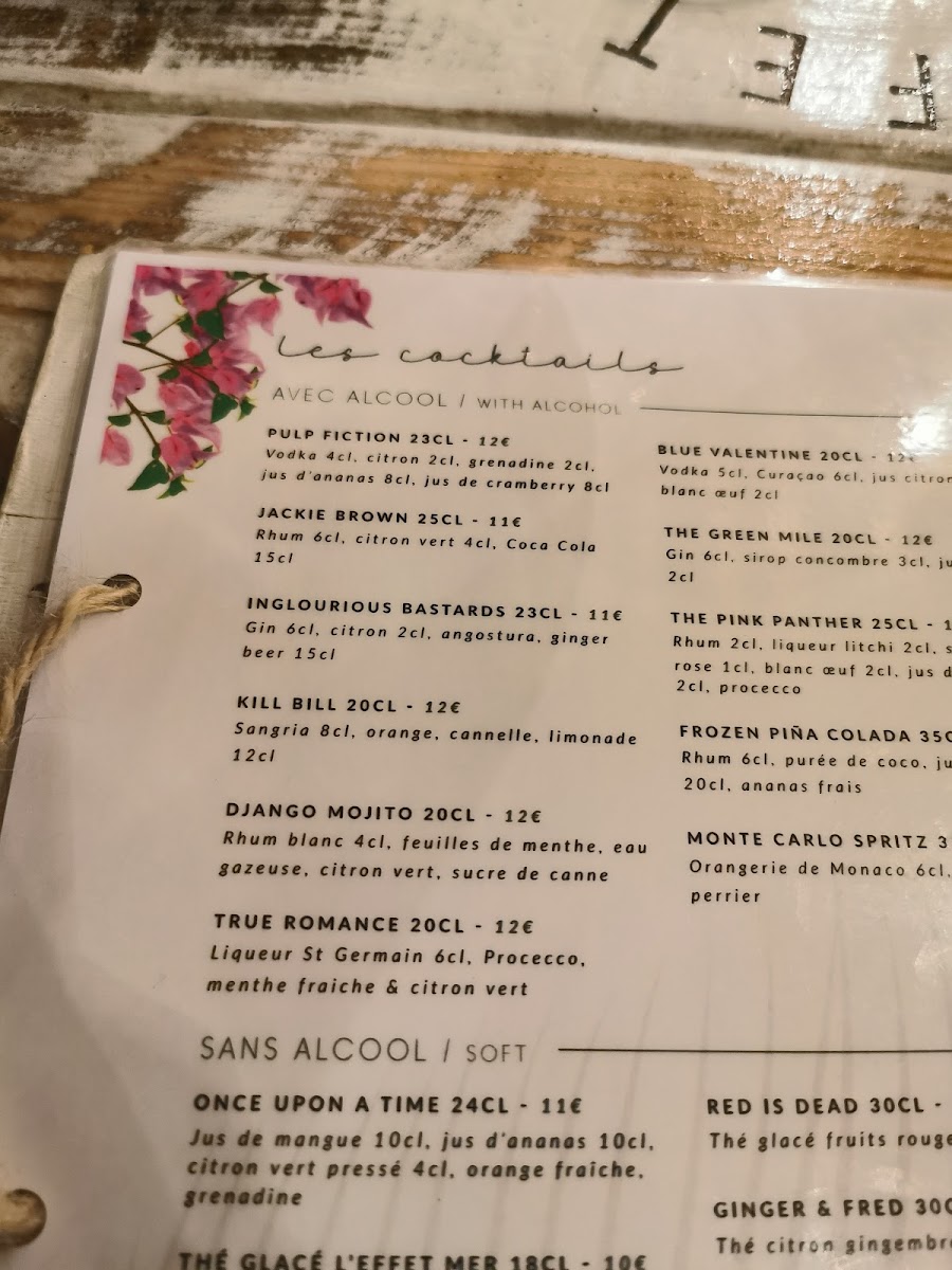 Menu L' Effet Mer Plage-5