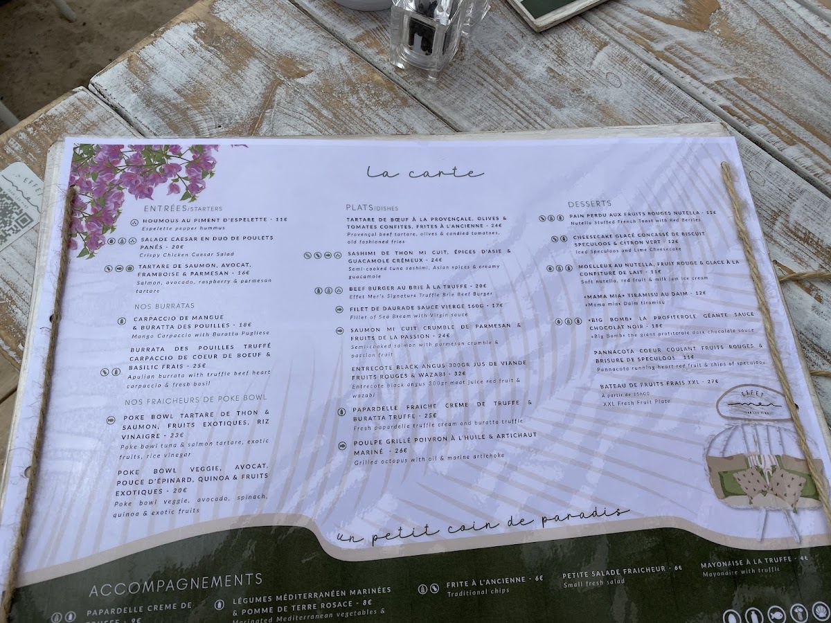 Menu L' Effet Mer Plage-6