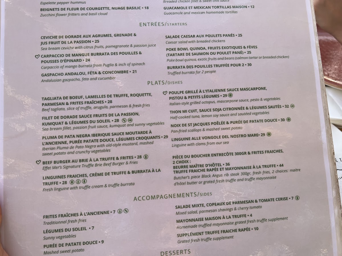 Menu L' Effet Mer Plage-8