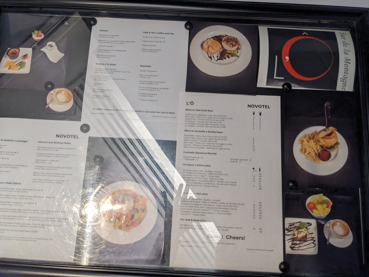Menu L 'o Restaurant Et Lounge-1
