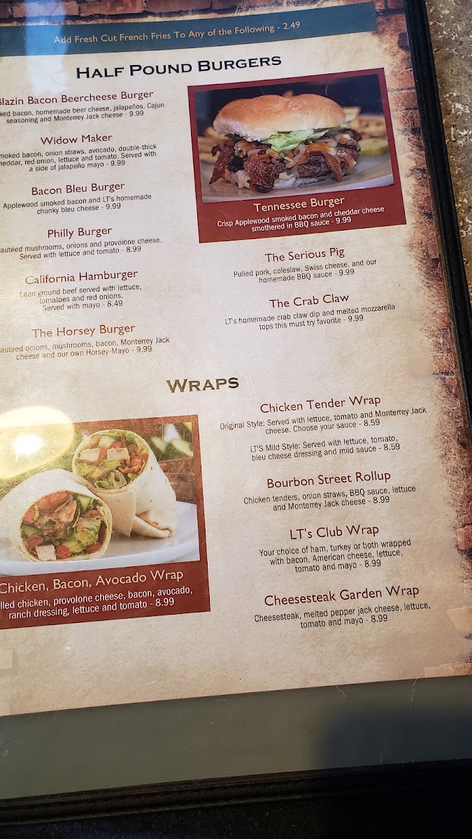 Menu L T Evans Eatery & Drafthouse-5
