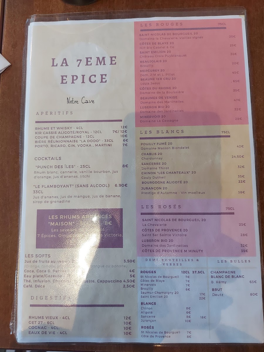 Menu La 7Ème Epice-8