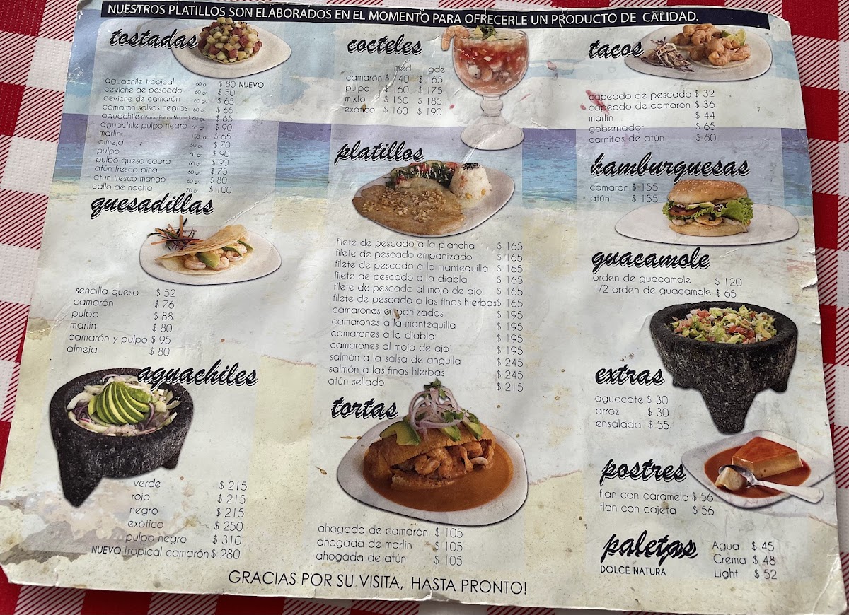 Menu La Almeja Exótica-1