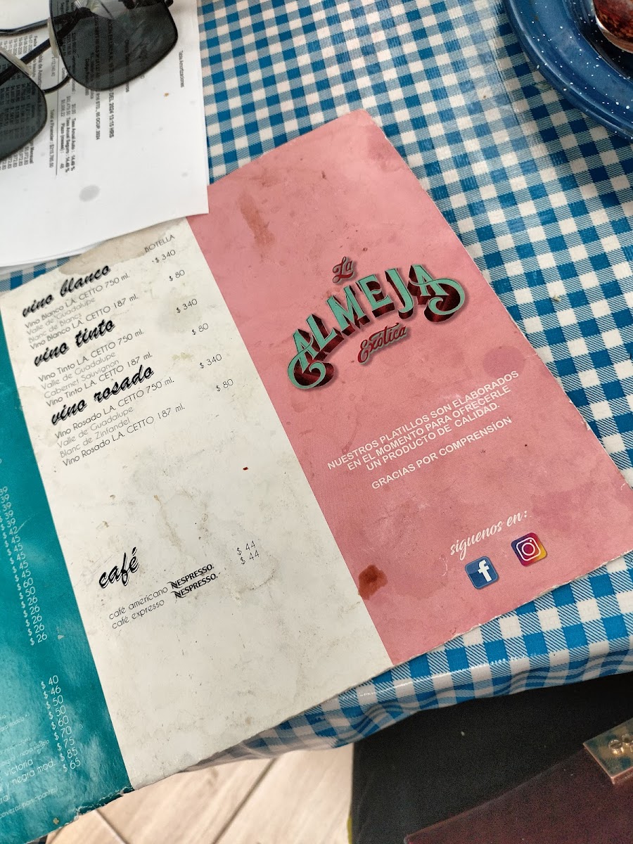Menu La Almeja Exótica-3