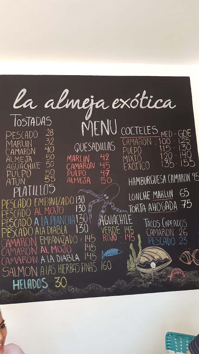 Menu La Almeja Exótica-5