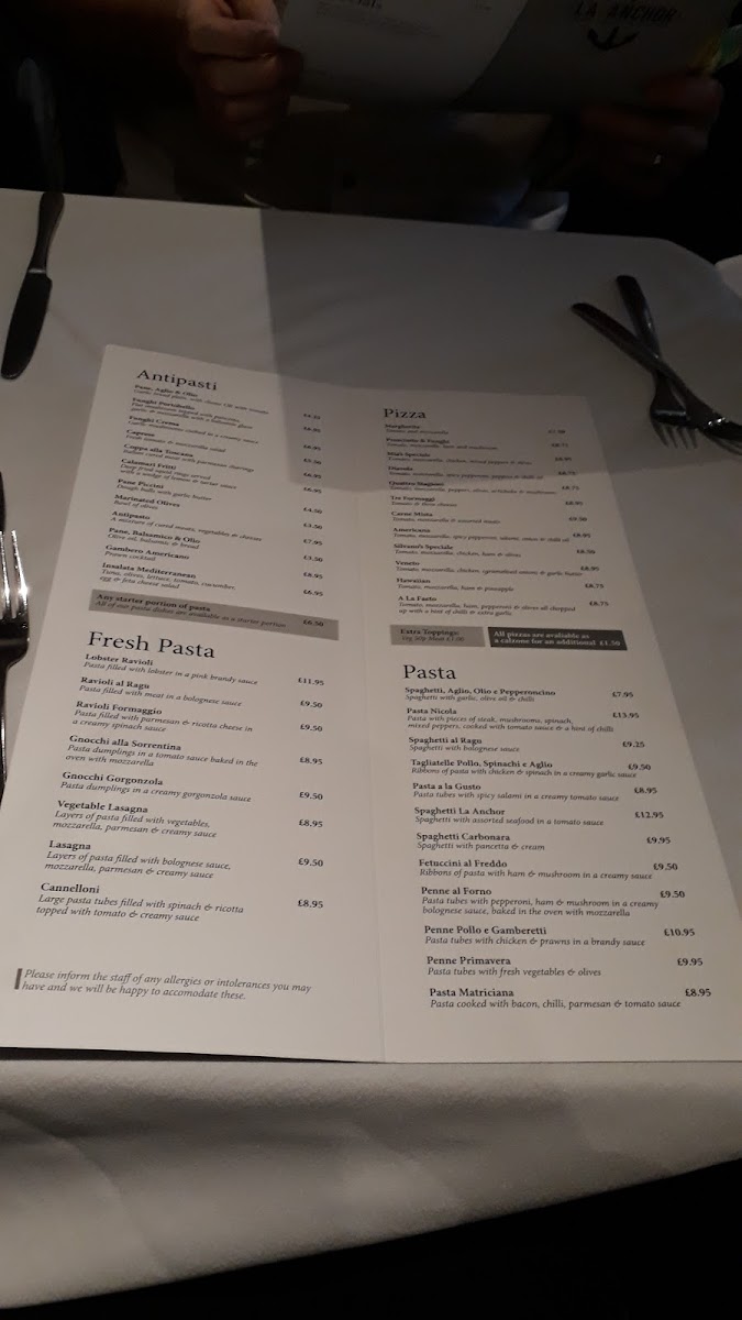 Menu La Anchor-9