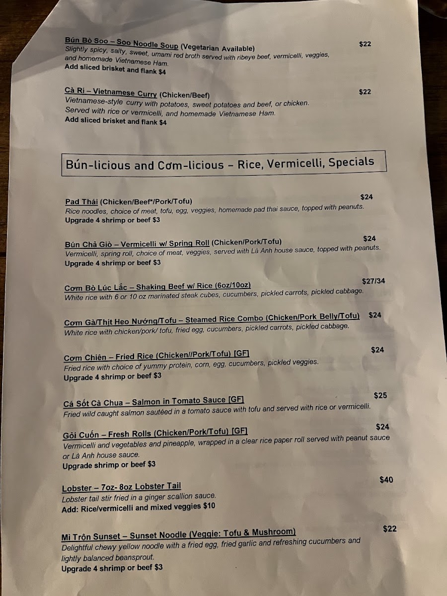 Menu Là Anh - Authentic Vietnamese & Lounge-3