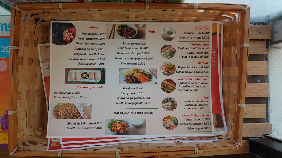 Menu La Baie D'halong Dunkerque-1