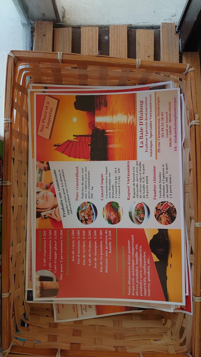 Menu La Baie D'halong Dunkerque-2
