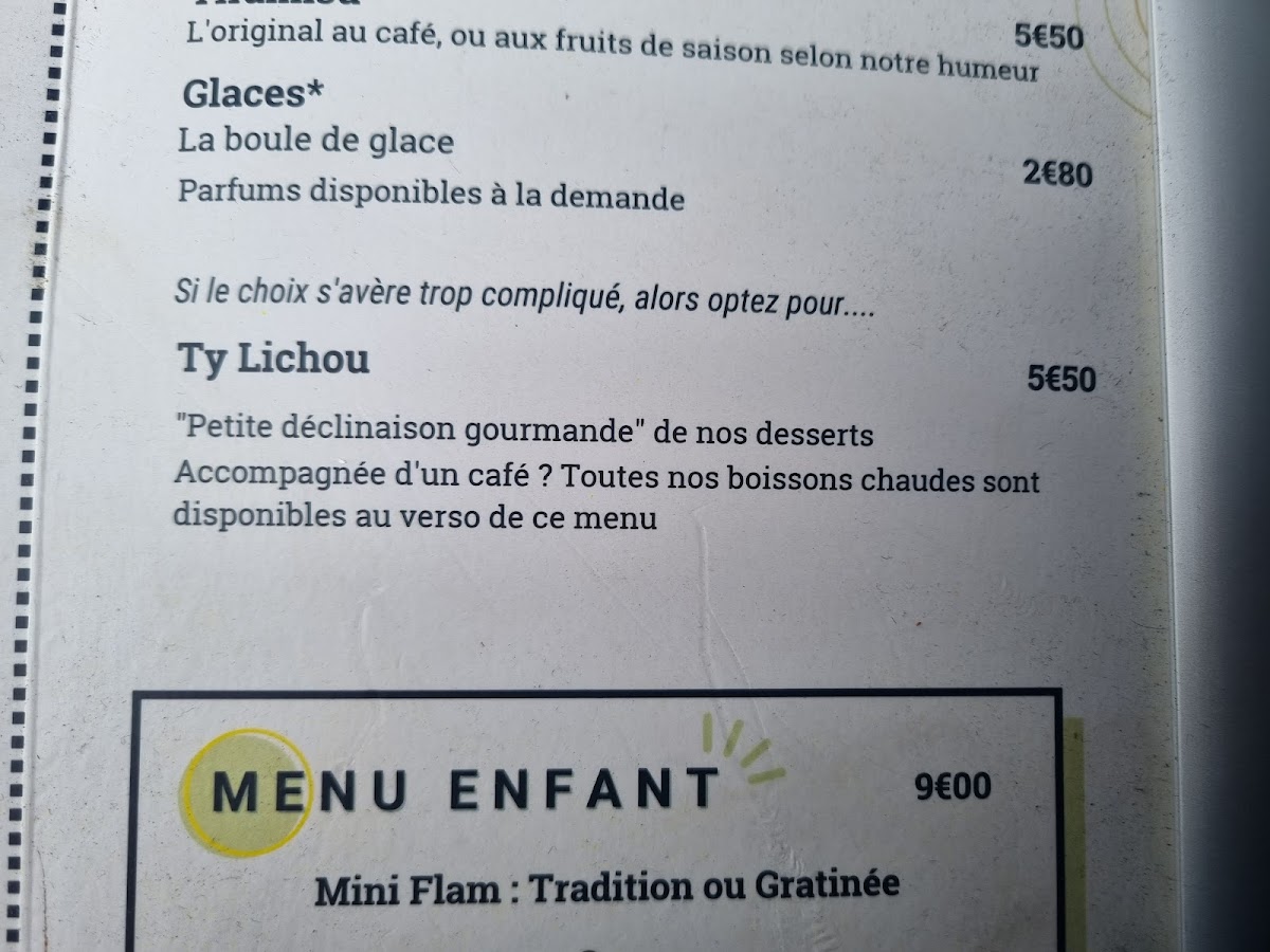 Menu La Baleine Bar - Restaurant - Event-9