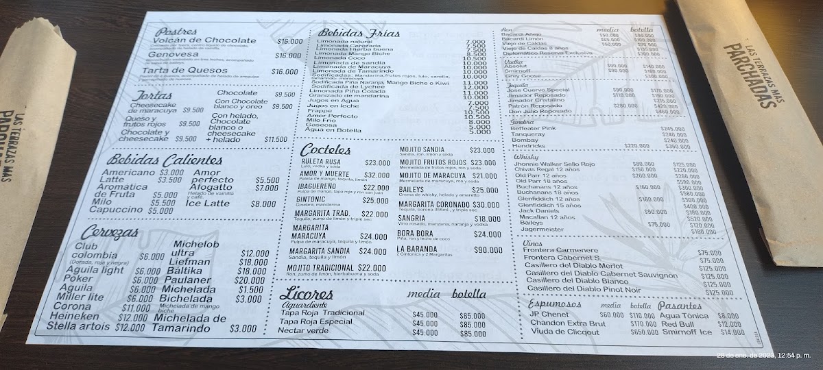 Menu La Baranda Centro Comercial Acqua-3