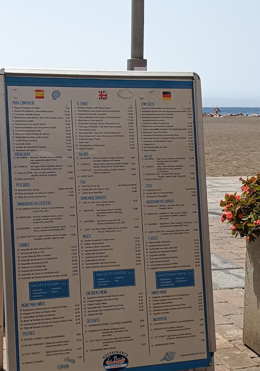 Menu La Barca De Ramon-1