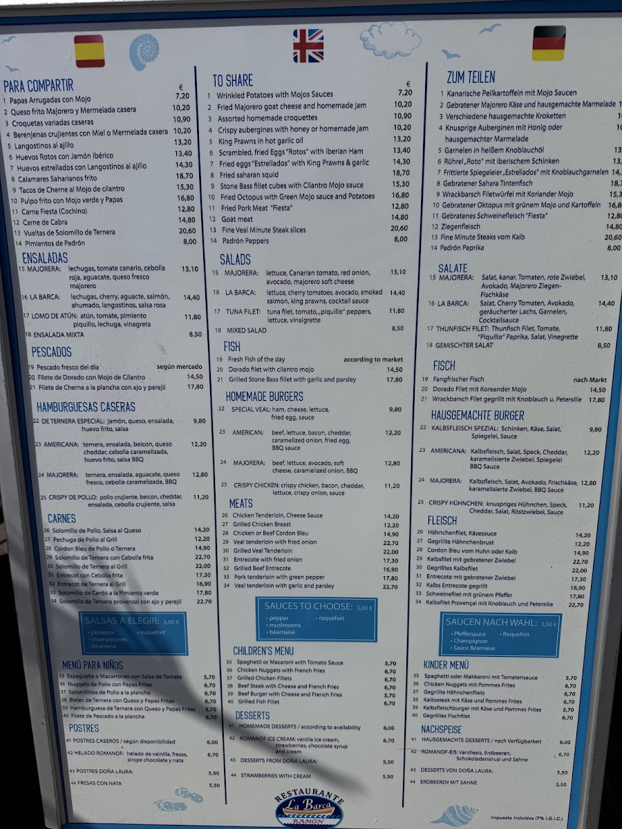 Menu La Barca De Ramon-2