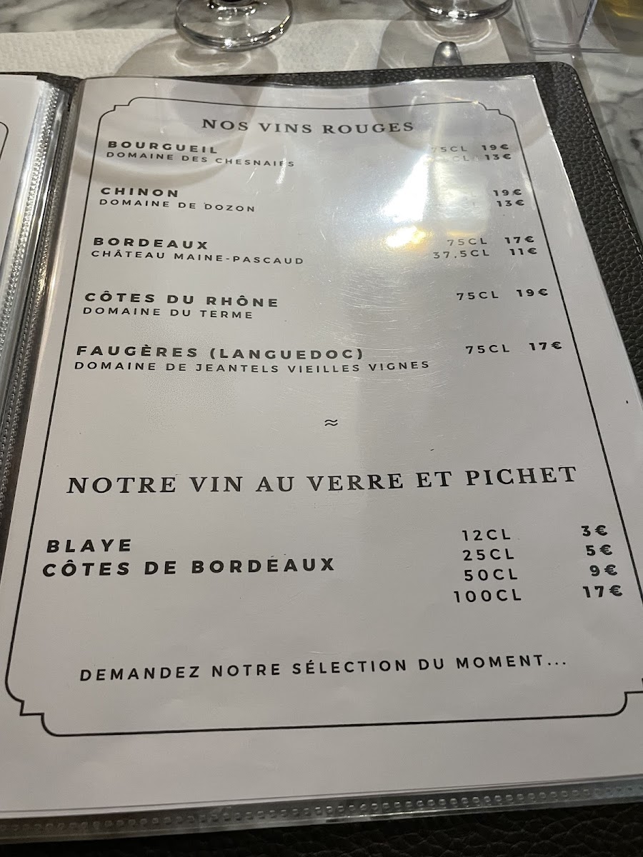 Menu La Barcarole-10