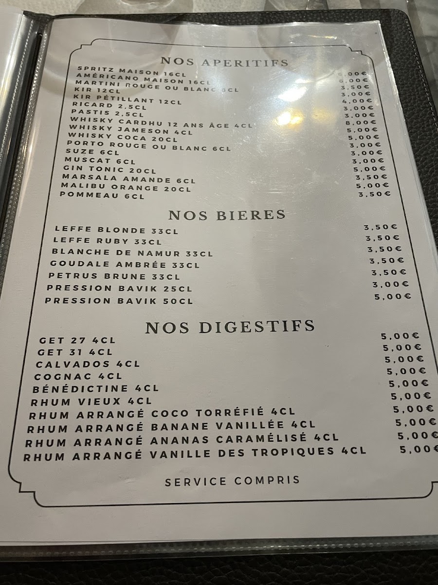 Menu La Barcarole-9