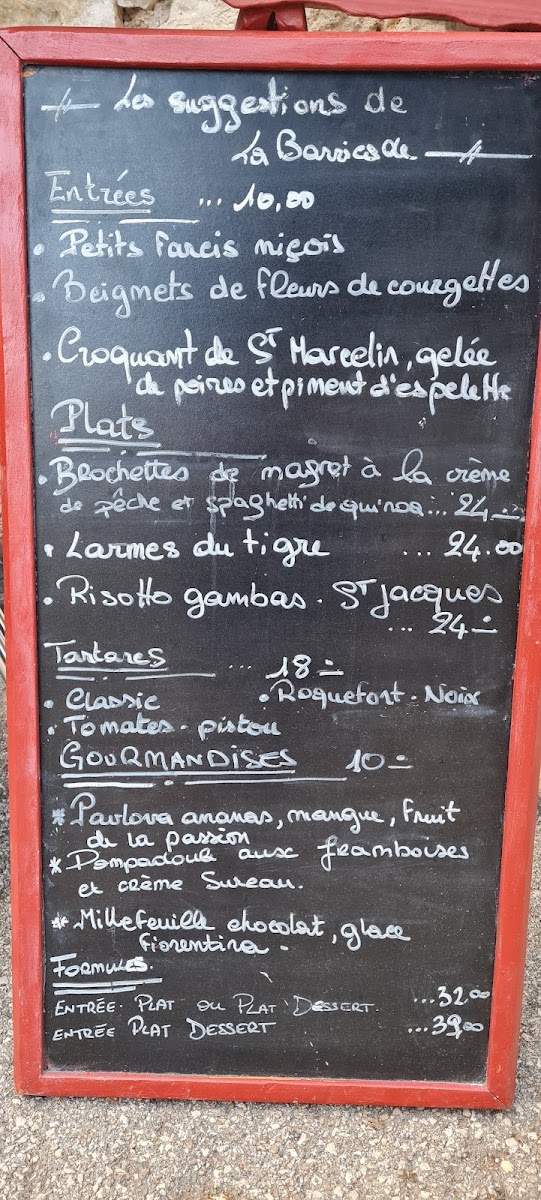 Menu La Barricade-10