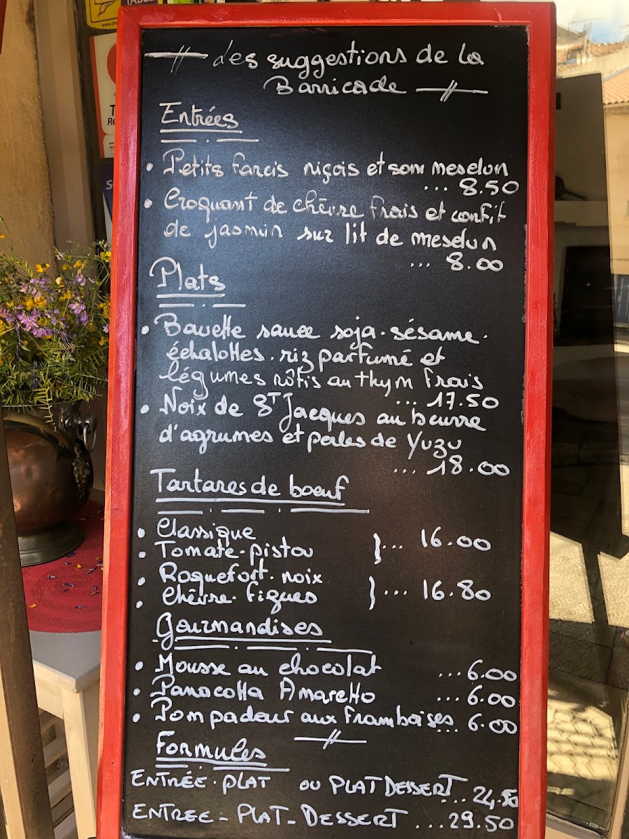 Menu La Barricade-7